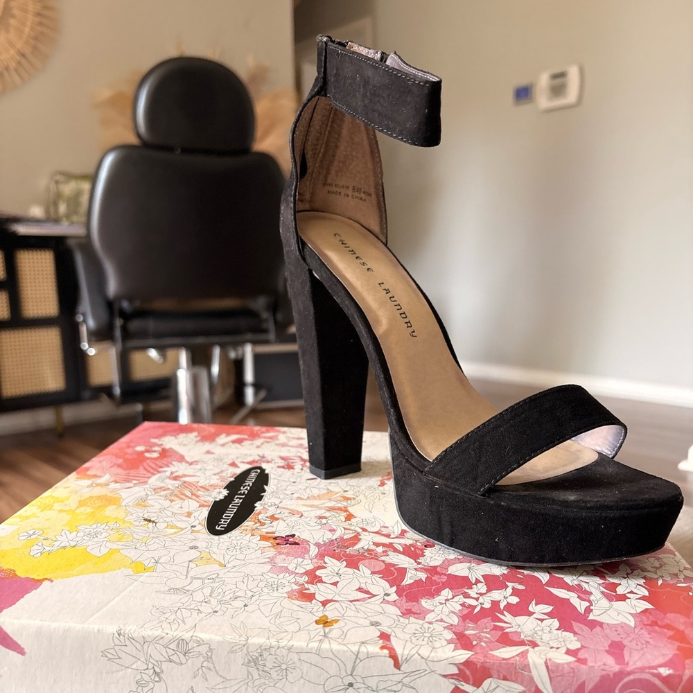 Black Platform Heels by Chinese Laundry